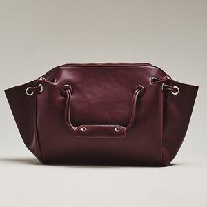 Anthropologie Bauble handle Shoulder Bag Plum